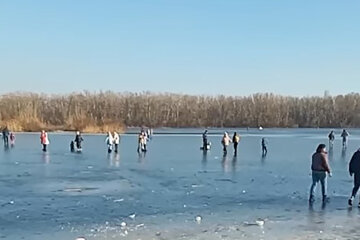 В Днепре родители вывели своих детей на тающий лед: чихать на все предупреждения спасателей
