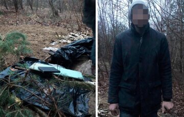 Был в местах авиаударов: под Ровно задержали мужчину, который месяц жил в лесу и имел два телефона