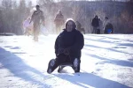 снег зима