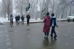 зима погода Люди сніг холод мороз перехід пішоходи
