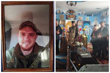 "Не шкодуючи власного життя захищав наш мирний сон": на Одещині на колінах попрощалися з військовим, фото з церемонії