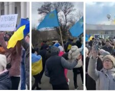 Українці і кримські татари піднялися проти окупантів РФ і передали послання Путіну: відео
