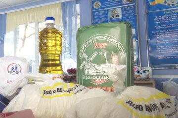 Безкоштовні продукти для ВПО та пенсіонерів в Полтавській області