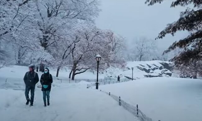 зима, люди, погода