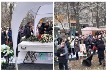 Несуть квіти та іграшки: у Броварах проводжають в останню путь 5-річну Мілану та її маму