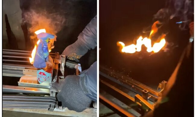 "Это нереально круто": добровольцы изобрели катапульту для "коктейлей Молотова", видео