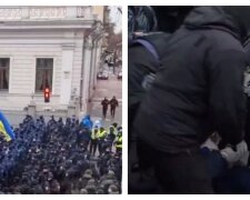 Протести спалахнули в центрі Києва, почалися сутички: "людей виносять на руках"