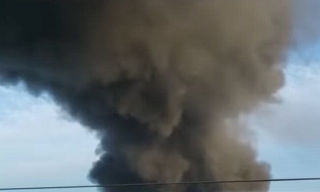 дым, пожар, обстрел, атака