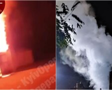 Потужний вибух прогримів у Києві, все у вогні: перші подробиці і кадри НП