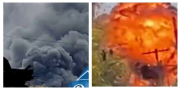 Чергова порція "бавовни" в окупованій Донеччині, горить нафтобаза: кадри з місця