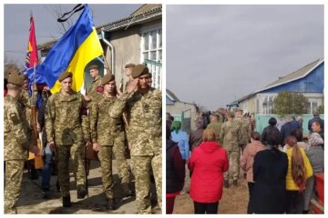 На Одещині попрощалися з бійцем ЗСУ, полеглим на Донбасі: кадри похоронної церемонії