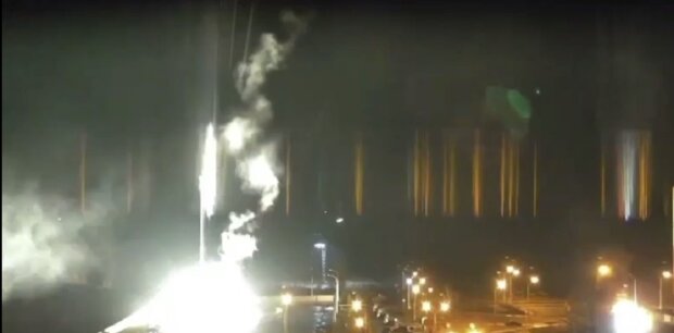 Запорожская АЭС обстрел пожар