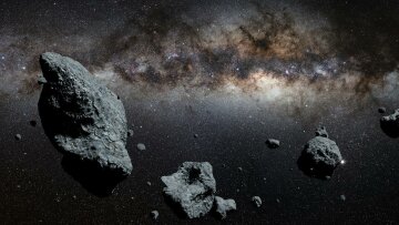 астероид, космос, метеорит