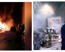 П'яний далекобійник влаштував ДТП на мільйони євро, кадри: "розбив 33 авто і спалив будинок"