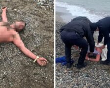 Извращенец приставал к детям на пляже в Одессе, его пришлось спасать копам: видео с места