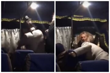 "Таскали за волосы и давали по лицу": женщины устроили бойню в автобусе, кадры разборок