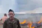Нацгвардейцы устроили поджог травы и набросились на очевидцев под Киевом: видео