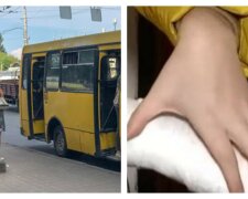 Дівчинці затиснуло руку дверима автобуса: водій замість допомоги почав матюкатися, фото