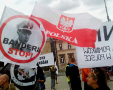 Польша акция протеста Бандера