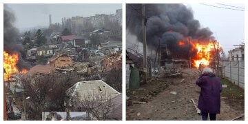 Путинская армия ударила ракетами по частным домам в Днепре, над городом поднимается черный дым: кадры с места
