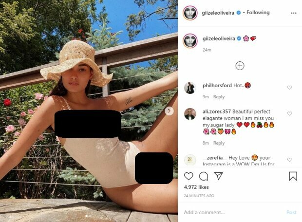 Жгучая модель Victoria's Secret распахнула пиджак, наплевав на отсутствие белья: "Заслуживает поклонения"