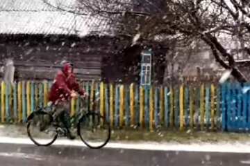 погода, зима, сніг, вітер