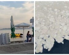 Злива принесла неприємності Одесі, відео: море вкрилося смердючою піною і не тільки