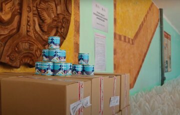 Безкоштовні продукти для ВПО та пенсіонерів у Сумській області
