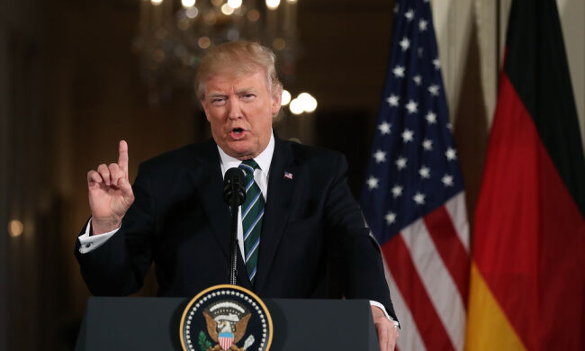 Donald Trump Holds Joint Press Conference With German Chancellor Angela Merkel