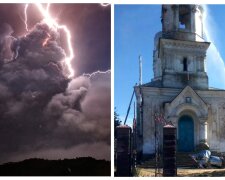 Стихия разгулялась в Одесской области, молния ударила в храм: кадры пожара