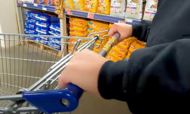 Кража продуктов в магазине