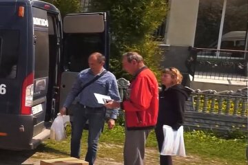 Гуманитарная помощь для пенсионеров в Харьковской области