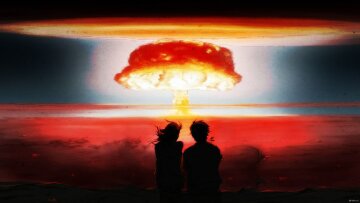 взрыв, апокалипсис, ядерный гриб