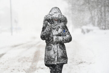 Снег, зима, метель, буря, погода, Getty Images