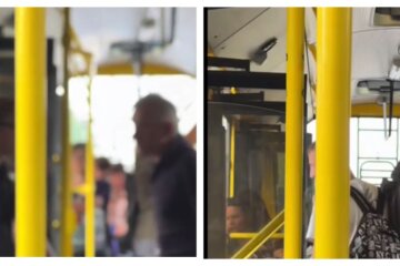 В троллейбусе устроили разборки с подростком через велосипед, видео: "Нашли на кого свой яд выпустить"