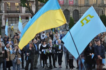 Траурный митинг крымские татары Львов