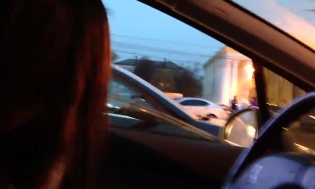 авто, девушка