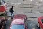 В Киеве автохам спровоцировал пробку из трамваев, фото: "Нет управы"