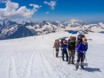 эльбрус, гора, альпинисты