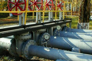 Фрагмент газопроводу Шебелинка- Київ
