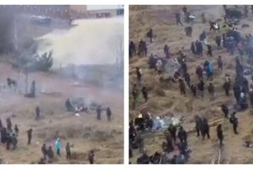 Взрывы гремят на польской границе: применены гранаты и водометы, кадры