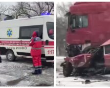 Авто в хлам, люди лежат на земле: кадры трагического ДТП на трассе Николаев-Одесса