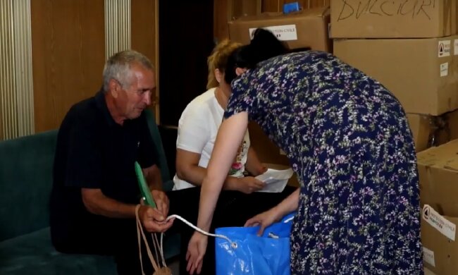 Гуманитарная помощь для пенсионеров в Сумской области