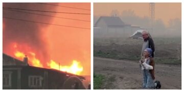 Почалася термінова евакуація росіян, житлові будинки у вогні: кадри масштабної пожежі в рф