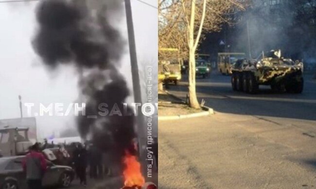 Столкновения начались из-за возвращения украинцев из Китая, стягивают Нацгвардию: кадры атаки