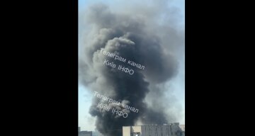 пожар и взрывы в Киеве
