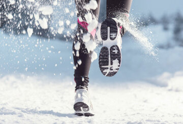 бег, зима, тренировки