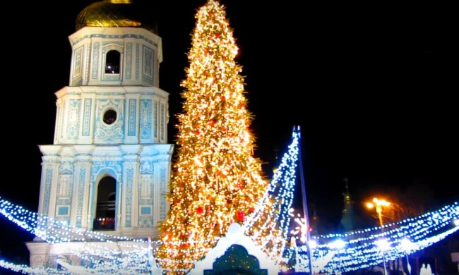 новий рік ялинка софіївська площа, київ