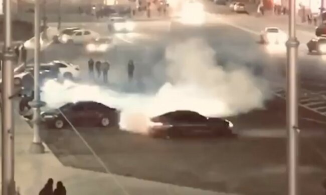 "Преемник Зайцевой": дрифтер вылетел на встречку в центре Харькова, видео опасного развлечения
