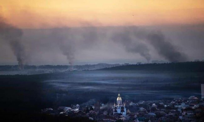 війна, бої, дим, Ірпінь, Київська область